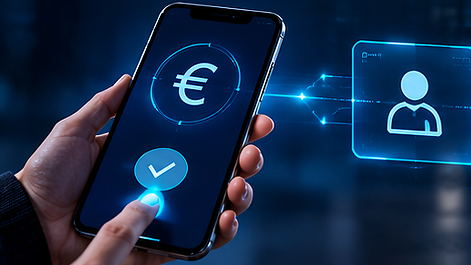 Okostelefonos eurófizetés jóváhagyása biztonságos Open Banking-fizetésindítással